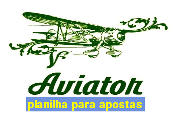 planilha para apostas